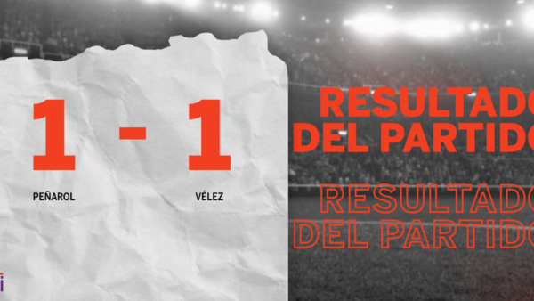 Peñarol y Vélez se reparten los puntos y empatan 1-1
