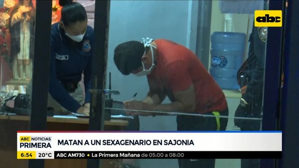 Asesinan a sexagenario en el barrio Sajonia - ABC Noticias - ABC Color