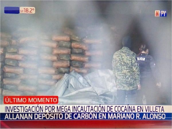 Incautación récord de cocaína: Fiscalía allana un depósito de carbón de Cristian Turrini