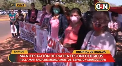 Pacientes oncológicos reclaman medicamentos y mejor atención en Itauguá