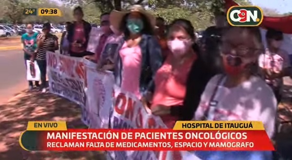 Pacientes oncológicos reclaman medicamentos y mejor atención en Itauguá