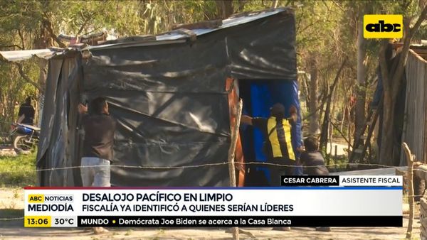 Desalojo pacífico en Limpio - ABC Noticias - ABC Color