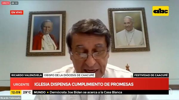 Misas del novenario de Caacupé serán a puertas cerradas y sin fieles - ABC Noticias - ABC Color