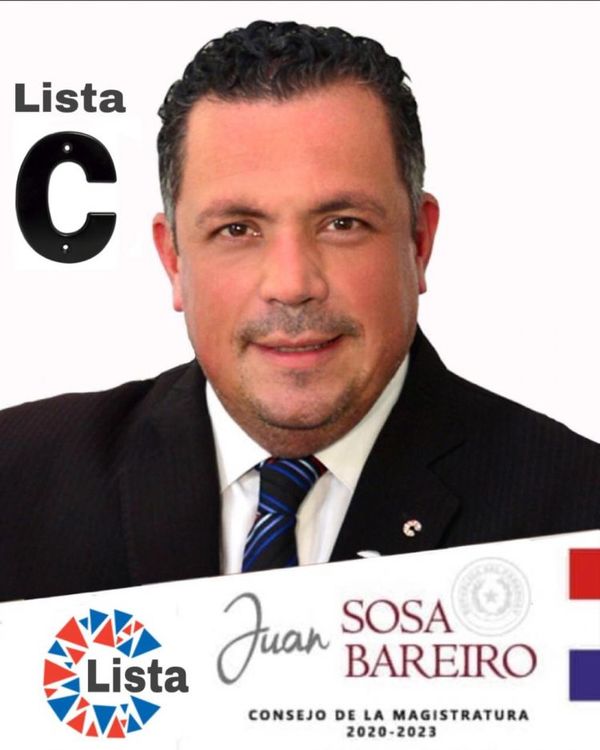 Audio del candidato al Consejo de la Magistratura Juan Sosa Bareiro para sus colegas del Amambay