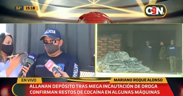 Hallan restos de cocaína en depósito de Turrini