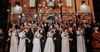 La Nación / “Bodas con sentidos”, en honor a médicos, enfermeras y bomberos