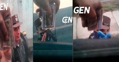 La Nación / Filman a inspectores de Patrulla Caminera recibiendo coimas