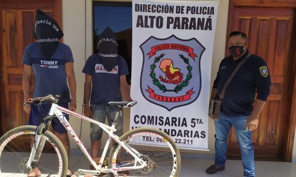 Dos jóvenes aprehendidos por hurto de una bicicleta en Hernandarias – Diario TNPRESS