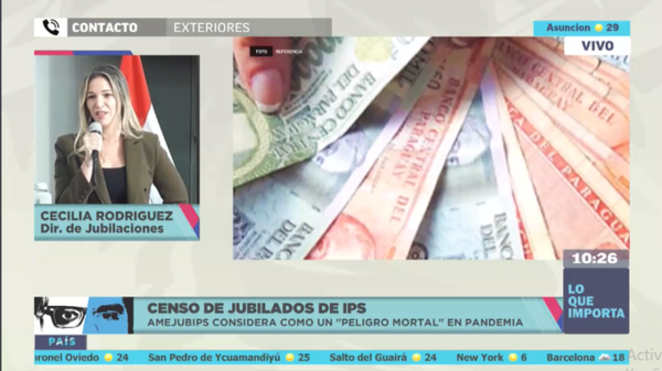 HOY / Cecilia Rodríguez, directora de Jubilaciones del IPS, sobre censo de jubilados del IPS