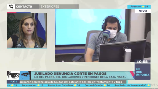 HOY / Liz del Padre, directora de Jubilaciones y Pensiones de la Caja Fiscal, sobre denuncia de jubilado