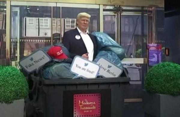 El museo Madame Tussauds mandó a Donald Trump al basurero - C9N