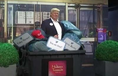 El museo Madame Tussauds mandó a Donald Trump al basurero - SNT