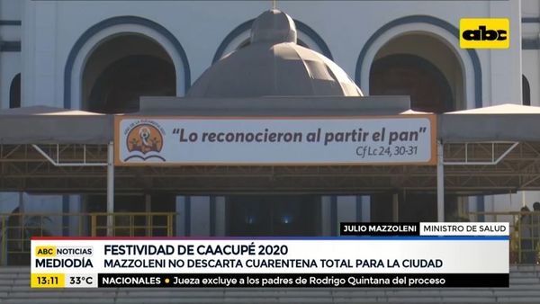 Mazzoleni no descarta cuarentena total en Caacupé y afirma que presupuesto 2021 será insuficiente - ABC Noticias - ABC Color