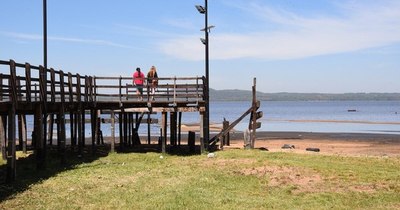 La Nación / Lago Ypacaraí sufre un histórico descenso de aguas