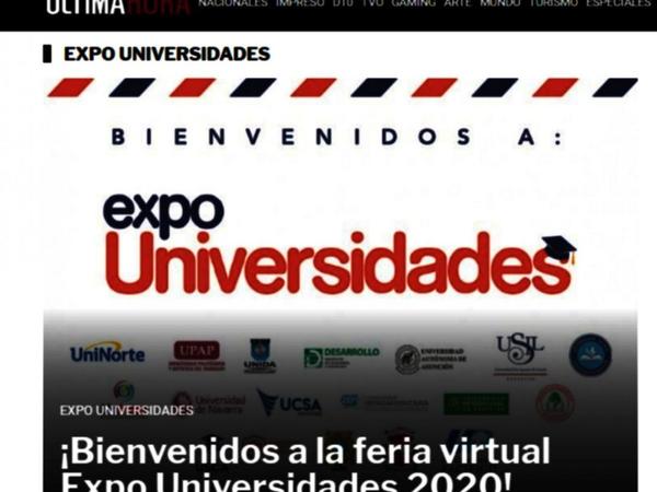 Expo virtual de universidades sigue hasta mañana por ÚH