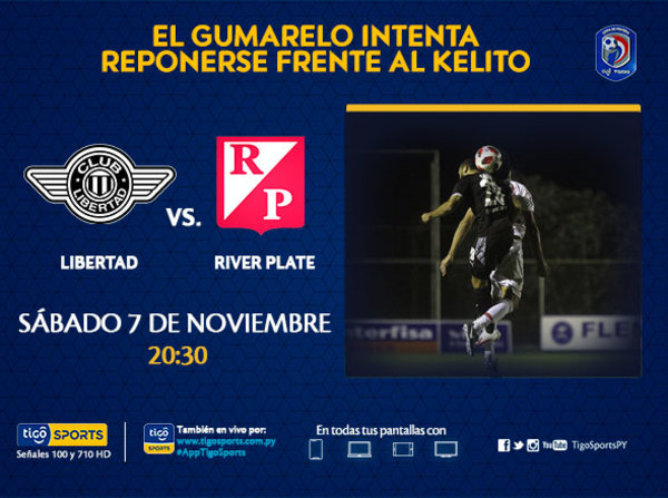 Libertad busca recuperarse ante River Plate