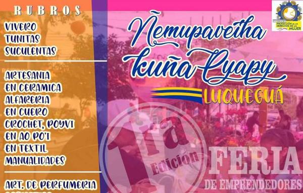 Este domingo, emprendedores realizan feria en Luque