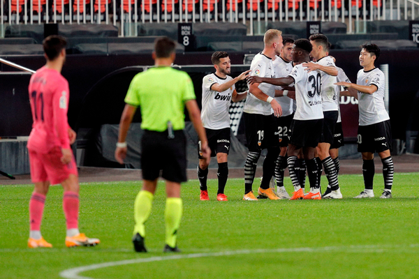 Histórica goleada del Valencia sobre el Real Madrid