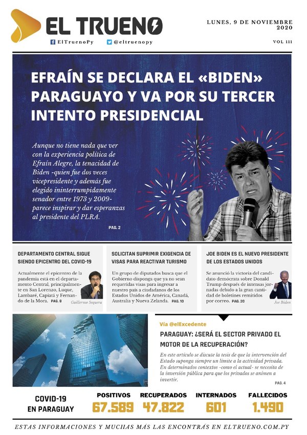 E-paper 09 de Noviembre 2020 - El Trueno