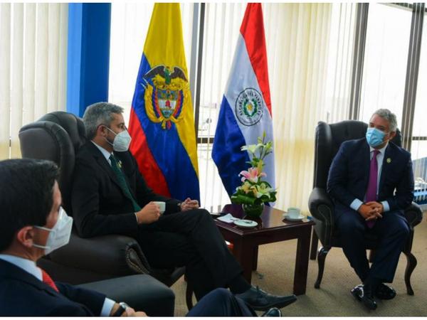 Mario Abdo y Duque acuerdan fortalecer plan de cooperación