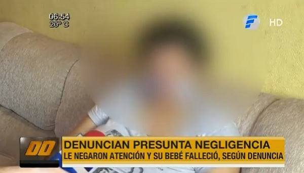 Madre denuncia muerte de su bebé por negligencia en Villa Elisa
