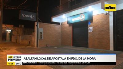 Asaltan local de Apostala en Fernando de la Mora - ABC Noticias - ABC Color