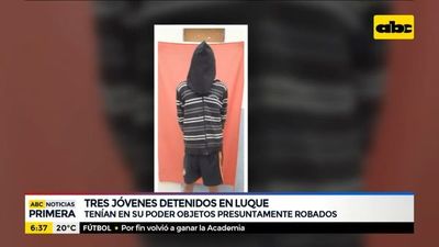 Tres detenidos por tenencia de objetos supuestamente robados - ABC Noticias - ABC Color