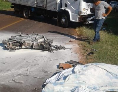 Joven motociclista muere en choque frontal contra camión furgón sobre ruta a Itakyry – Diario TNPRESS