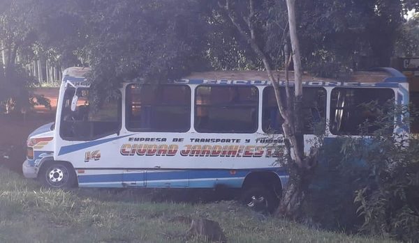 Bus chatarra sufre desperfecto y para un una cuneta tras rozar a un camión – Diario TNPRESS