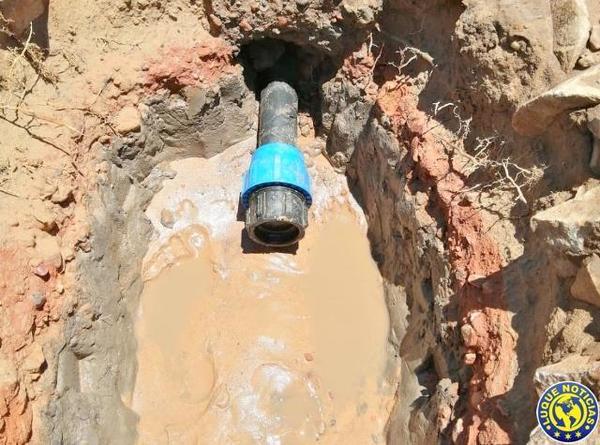 Cortan conexión clandestina de agua en Limpo •