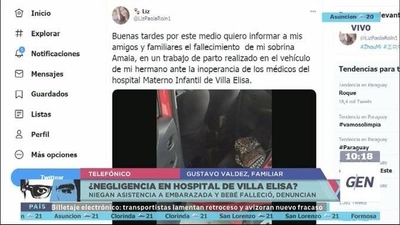 HOY / Supuesta negligencia en el hospital de Villa Elisa: Denuncian falta de asistencia a una embarazada