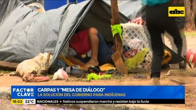 Carpas y mesa de diálogo, la solución del Gobierno para los indígenas - Factor Clave - ABC Color