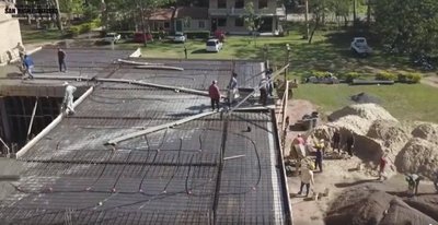 Avanza obra de ampliación de la Facultad de Derecho UNA Filial San Juan Btta.
