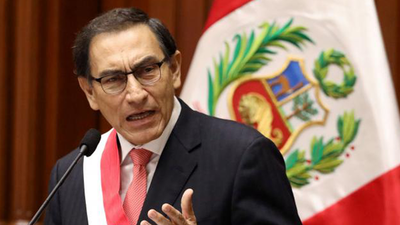 Destituyeron al presidente de Perú, Martín Vizcarra, acusado de corrupción