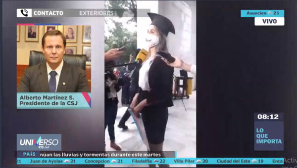 HOY / Alberto Martínez Simón, presidente de la Corte Suprema de Justicia, sobre el juramento de Kimberly Ayala