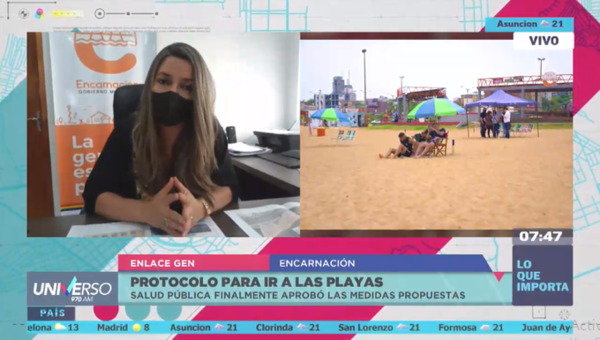 HOY / Directora de turismo de Encarnación, Rebecca Arramendi, sobre el protocolo para las playas