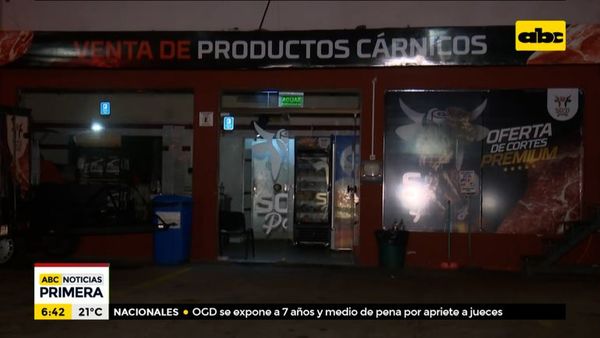 Principio de incendio en una carnicería - ABC Noticias - ABC Color