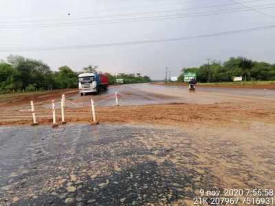 Loma Plata: habilitan calzada principal de ruta en días de lluvia
