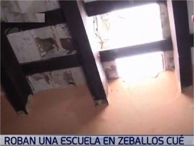 Delincuentes desvalijan una escuela en Zeballos Cué
