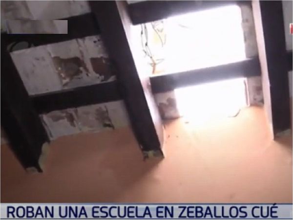Delincuentes desvalijan una escuela en Zeballos Cué
