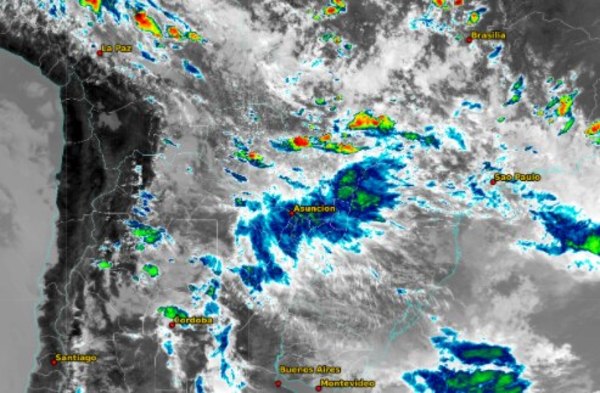 Seguirán las lluvias y se esperan tormentas eléctricas en cinco departamentos - Nacionales - ABC Color