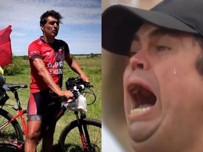 Hinchas  sabaleros que emocionaron al rollo