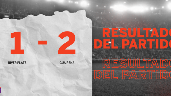 A Guaireña le alcanzó con un gol para vencer por 2 a 1 a River Plate