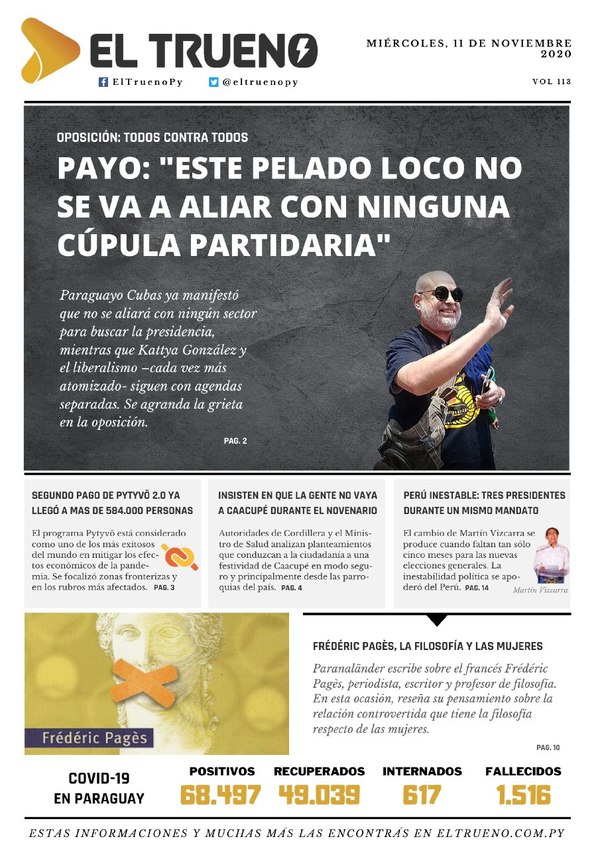 E-paper 11 de Noviembre 2020 - El Trueno