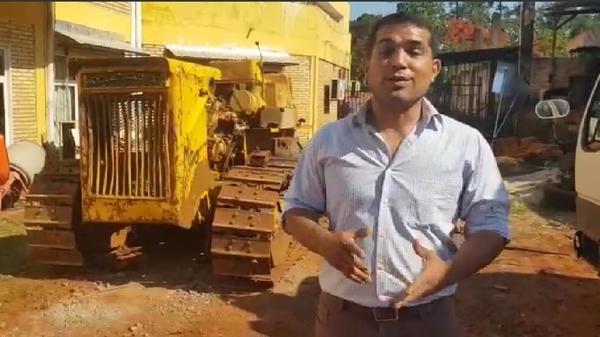 Junta solicita a Godoy detalles sobre estado de topadora y otros rodados