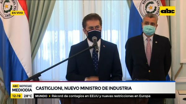 Luis Castiglioni asume como titular del Ministerio de Industria y Comercio - Nacionales - ABC Color