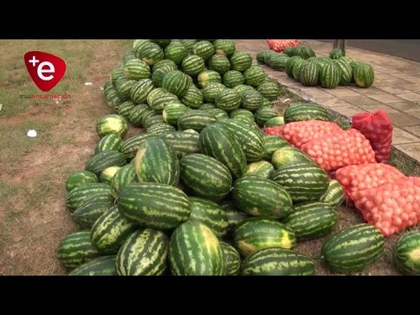 PRODUCTORES DE SAN PEDRO DEL PNÁ LLEGAN CON SANDÍA A ENCARNACIÓN