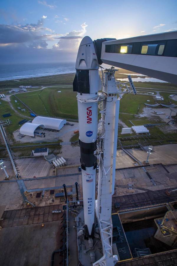 La NASA enviará el sábado a 4 astronautas hasta la estación espacial en el SpaceX