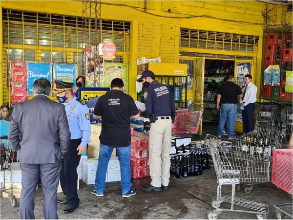 Incautan productos presumiblemente de contrabando de supermercado