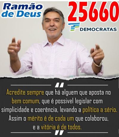 Ramâo de Deus 25660 para vereador de Ponta Porâ